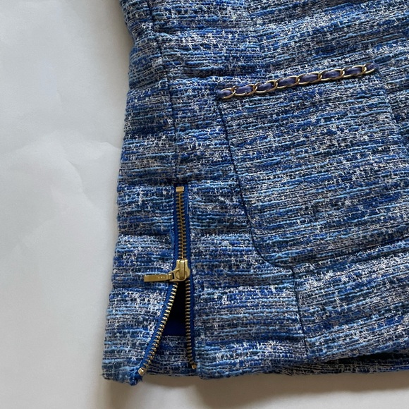 NWT Lilly Pulitzer Noella Resort Boucle Blue Vest Small Pockets Preppy Southern - Picture 9 of 11